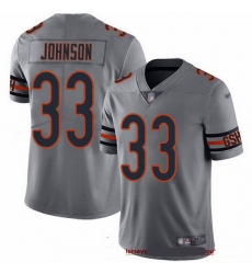 Nike Bears 33 Jaylon Johnson Silver Men Stitched NFL Limited Inverted Legend Jersey