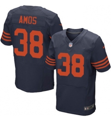 Nike Bears #38 Adrian Amos Navy Blue Alternate Mens Stitched NFL Elite Jersey