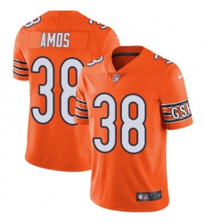 Nike Bears #38 Adrian Amos Orange Mens Stitched NFL Limited Rush Jersey