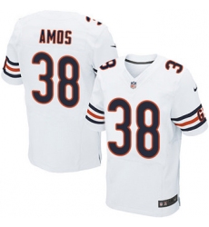Nike Bears #38 Adrian Amos White Mens Stitched NFL Elite Jersey
