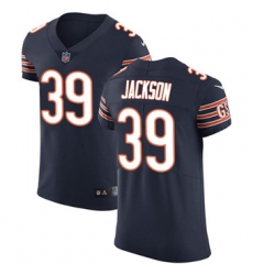 Nike Bears #39 Eddie Jackson Navy Blue Team Color Mens Stitched NFL Vapor Untouchable Elite Jersey