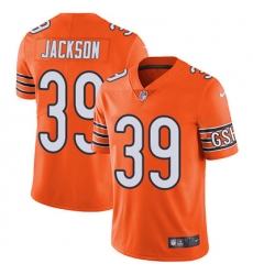 Nike Bears #39 Eddie Jackson Orange Mens Stitched NFL Limited Rush Jersey