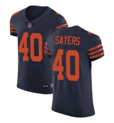 Nike Bears #40 Gale Sayers Navy Blue Alternate Mens Stitched NFL Vapor Untouchable Elite Jersey