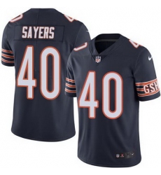 Nike Bears #40 Gale Sayers Navy Blue Team Color Mens Stitched NFL Vapor Untouchable Limited Jersey