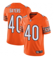 Nike Bears #40 Gale Sayers Orange Mens Stitched NFL Limited Rush Jersey