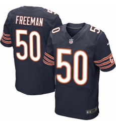 Nike Bears #50 Jerrell Freeman Navy Blue Team Color Mens Stitched NFL Elite Jersey