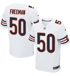 Nike Bears #50 Jerrell Freeman White Mens Stitched NFL Elite Jersey
