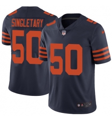 Nike Bears #50 Mike Singletary Navy Blue Alternate Mens Stitched NFL Vapor Untouchable Limited Jersey