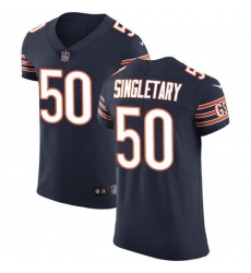 Nike Bears #50 Mike Singletary Navy Blue Team Color Mens Stitched NFL Vapor Untouchable Elite Jersey