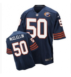 Nike Bears #50 Shea McClellin Navy Blue Throwback Mens Stitched NFL Elite Jersey