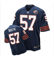 Nike Bears #57 Jon Bostic Navy Blue Throwback Mens Stitched NFL Elite Jersey