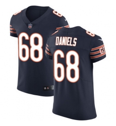 Nike Bears #68 James Daniels Navy Blue Team Color Mens Stitched NFL Vapor Untouchable Elite Jersey