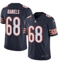 Nike Bears #68 James Daniels Navy Blue Team Color Mens Stitched NFL Vapor Untouchable Limited Jersey