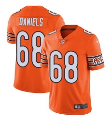 Nike Bears #68 James Daniels Orange Mens Stitched NFL Limited Rush Jersey