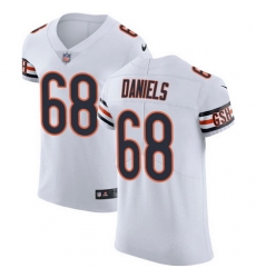 Nike Bears #68 James Daniels White Mens Stitched NFL Vapor Untouchable Elite Jersey