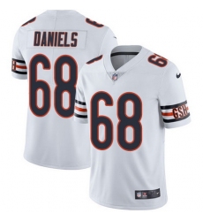 Nike Bears #68 James Daniels White Mens Stitched NFL Vapor Untouchable Limited Jersey