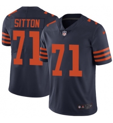 Nike Bears #71 Josh Sitton Navy Blue Alternate Mens Stitched NFL Vapor Untouchable Limited Jersey