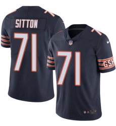 Nike Bears #71 Josh Sitton Navy Blue Team Color Mens Stitched NFL Vapor Untouchable Limited Jersey
