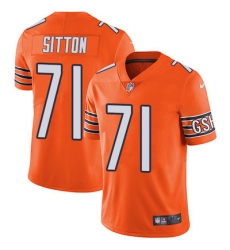 Nike Bears #71 Josh Sitton Orange Mens Stitched NFL Limited Rush Jersey