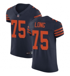 Nike Bears #75 Kyle Long Navy Blue Alternate Mens Stitched NFL Vapor Untouchable Elite Jersey