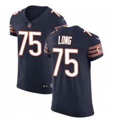 Nike Bears #75 Kyle Long Navy Blue Team Color Mens Stitched NFL Vapor Untouchable Elite Jersey