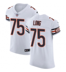 Nike Bears #75 Kyle Long White Mens Stitched NFL Vapor Untouchable Elite Jersey