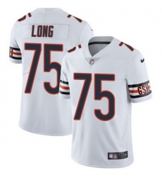 Nike Bears #75 Kyle Long White Mens Stitched NFL Vapor Untouchable Limited Jersey