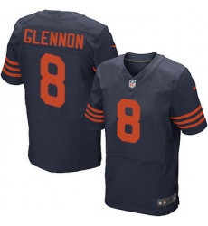 Nike Bears #8 Mike Glennon Navy Blue Alternate Mens Stitched NFL Elite Jersey