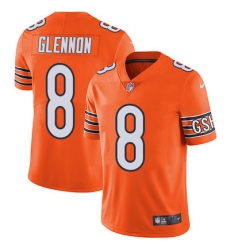 Nike Bears #8 Mike Glennon Orange Mens Stitched NFL Limited Rush Jersey