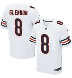 Nike Bears #8 Mike Glennon White Mens Stitched NFL Elite Jersey