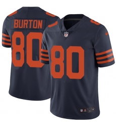 Nike Bears #80 Trey Burton Navy Blue Alternate Men Stitched NFL Vapor Untouchable Limited Jersey
