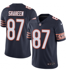 Nike Bears #87 Adam Shaheen Navy Blue Team Color Mens Stitched NFL Vapor Untouchable Limited Jersey