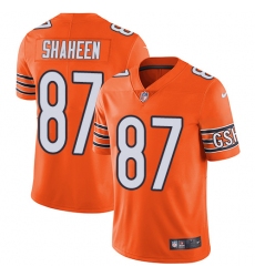 Nike Bears #87 Adam Shaheen Orange Mens Stitched NFL Limited Rush Jersey