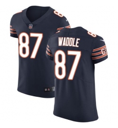 Nike Bears #87 Tom Waddle Navy Blue Team Color Mens Stitched NFL Vapor Untouchable Elite Jersey