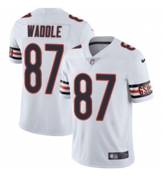 Nike Bears #87 Tom Waddle White Mens Stitched NFL Vapor Untouchable Limited Jersey