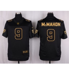 Nike Bears #9 Jim McMahon Black Mens Stitched NFL Elite Pro Line Gold Collection Jersey