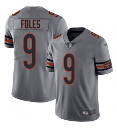 Nike Bears 9 Nick Foles Silver Men Stitched NFL Limited Inverted Legend Jersey