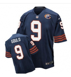 Nike Bears #9 Robbie Gould Navy Blue Throwback Mens Stitched NFL Elite Jersey