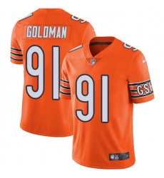 Nike Bears #91 Eddie Goldman Orange Mens Stitched NFL Limited Rush Jersey