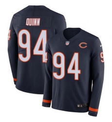 Nike Bears 94 Robert Quinn Navy Blue Team Color Men Stitched NFL Limited Therma Long Sleeve Jersey