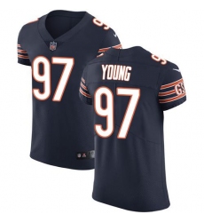 Nike Bears #97 Willie Young Navy Blue Team Color Mens Stitched NFL Vapor Untouchable Elite Jersey