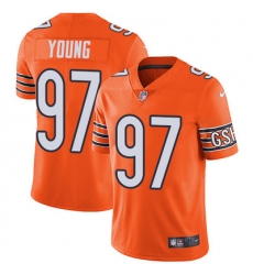 Nike Bears #97 Willie Young Orange Mens Stitched NFL Limited Rush Jersey