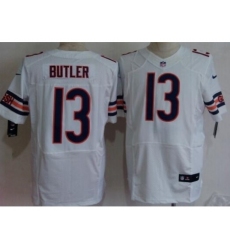 Nike Chicago Bears 13 Brice Butler White Elite NFL Jersey
