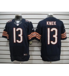 Nike Chicago Bears 13 Johnny Knox Blue Elite NFL Jersey