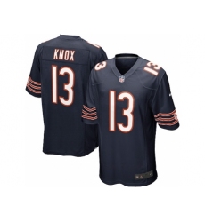Nike Chicago Bears 13 Johnny Knox Game blue NFL Jersey