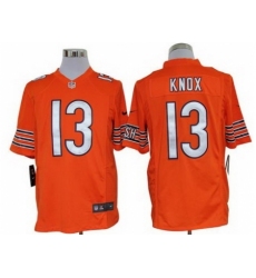 Nike Chicago Bears 13 Johnny Knox Orange Game NFL Jersey