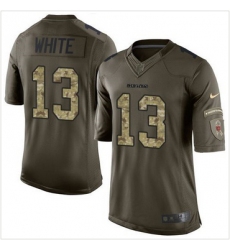 Nike Chicago Bears #13 Kevin White Green Men 27s Stitched NFL Limited Salute to Service Jersey