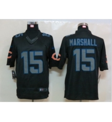 Nike Chicago Bears 15 Brandon Marshall Black Limited Impact NFL Jersey