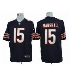 Nike Chicago Bears 15 Brandon Marshall Blue Limited NFL Jersey