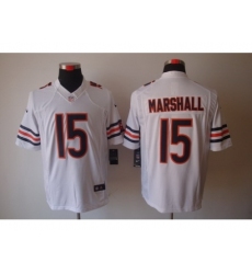 Nike Chicago Bears 15 Brandon Marshall White Limited NFL Jersey
